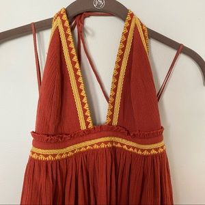 Free People Red Maxi Dress